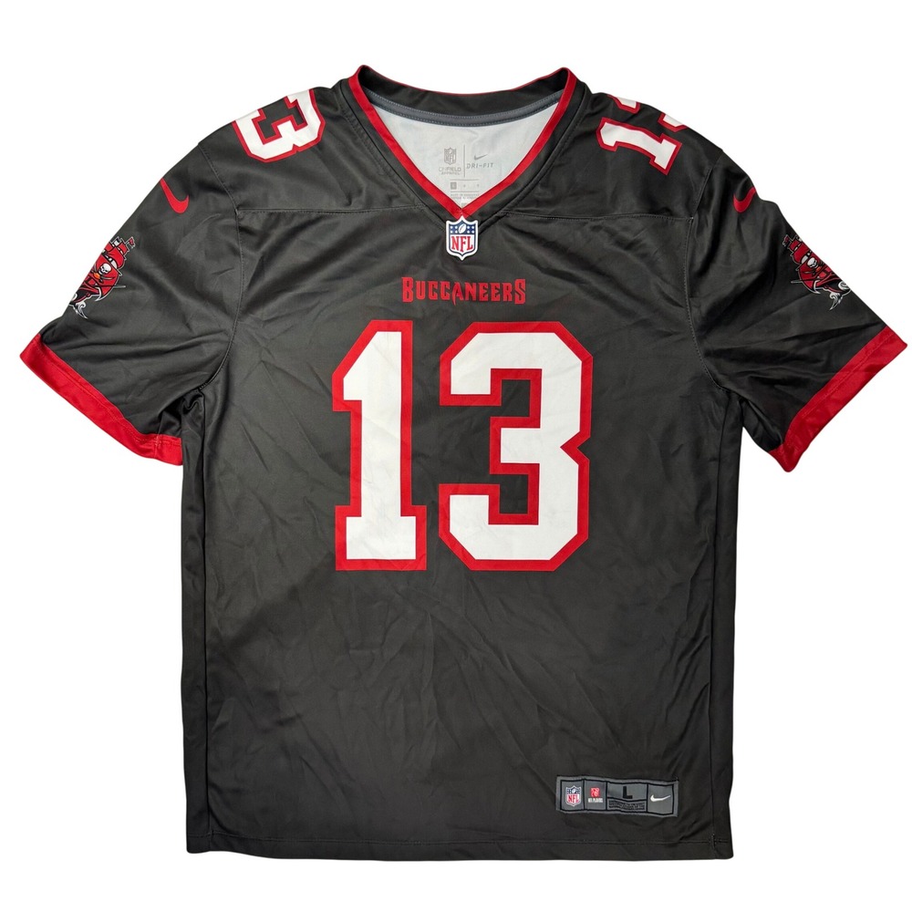 Nike NFL Tampa Bay Buccaneers Mike Evans 13 Black Jersey Mens Large Dri-FIT